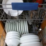 dishwasher, interior, dishes